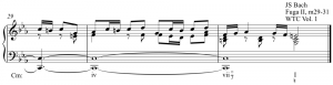 J. S. Bach - Fuga 2 - m29-31